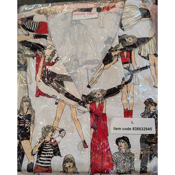Taylor Swift Red (Taylor's Version) Eras Tour pajamas in size Large. - Picture 1 of 2